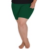 image:imageSTRETCH IS COMFORT Womens Ultra Buttery Smooth Cotton Leggings Knee Length Leggings or Shorts  Small to 5XHunter Green
