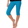 image:imageSTRETCH IS COMFORT Womens Ultra Buttery Smooth Cotton Leggings Knee Length Leggings or Shorts  Small to 5XOcean Blue