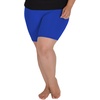 image:imageSTRETCH IS COMFORT Womens Ultra Buttery Smooth Cotton Leggings Knee Length Leggings or Shorts  Small to 5XRoyal Blue