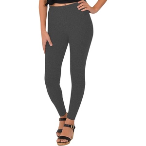 image:imageSTRETCH IS COMFORT Womens Ultra Buttery Smooth Cotton Leggings Knee Length Leggings or Shorts  Small to 5XCharcoal Gray