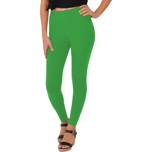 image:imageSTRETCH IS COMFORT Womens Ultra Buttery Smooth Cotton Leggings Knee Length Leggings or Shorts  Small to 5XKelly Green