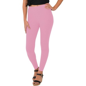 image:imageSTRETCH IS COMFORT Womens Ultra Buttery Smooth Cotton Leggings Knee Length Leggings or Shorts  Small to 5XLight Pink