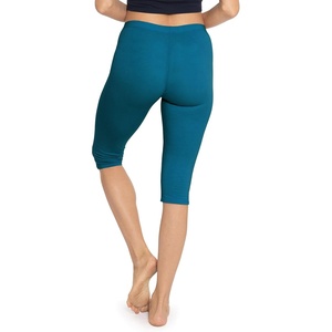image:imageSTRETCH IS COMFORT Womens Ultra Buttery Smooth Cotton Leggings Knee Length Leggings or Shorts  Small to 5XTeal