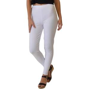 image:imageSTRETCH IS COMFORT Womens Ultra Buttery Smooth Cotton Leggings Knee Length Leggings or Shorts  Small to 5XWhite