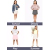 image:imageGirls ALine Short Skirt with Builtin Shorts  Size 416Beige