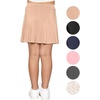 image:imageGirls ALine Short Skirt with Builtin Shorts  Size 416Beige
