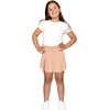 image:imageGirls ALine Short Skirt with Builtin Shorts  Size 416Beige