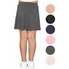 image:imageGirls ALine Short Skirt with Builtin Shorts  Size 416Charcoal Gray