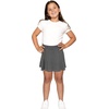 image:imageGirls ALine Short Skirt with Builtin Shorts  Size 416Charcoal Gray