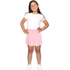 image:imageGirls ALine Short Skirt with Builtin Shorts  Size 416Light Pink