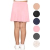 image:imageGirls ALine Short Skirt with Builtin Shorts  Size 416Light Pink