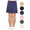 image:imageGirls ALine Short Skirt with Builtin Shorts  Size 416Navy Blue