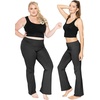 image:imageSTRETCH IS COMFORT Womens Cotton Yoga Pants Wide Leg Pants for Women Work  4 way flexibility 5 inch adjustable waistband snug hip fit workouts errands dance Womens Pants Work Pants WomenBlack