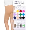 image:imageGirls Bike Shorts Girls Volleyball Shorts for Dance Gymnastics Cheer Yoga Kids Athletic Cotton Spandex Cartwheel ReadyBeige