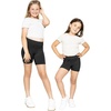 image:imageGirls Bike Shorts Girls Volleyball Shorts for Dance Gymnastics Cheer Yoga Kids Athletic Cotton Spandex Cartwheel ReadyBlack