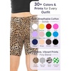 image:imageGirls Bike Shorts Girls Volleyball Shorts for Dance Gymnastics Cheer Yoga Kids Athletic Cotton Spandex Cartwheel ReadyBrown Cheetah