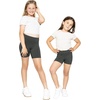 image:imageGirls Bike Shorts Girls Volleyball Shorts for Dance Gymnastics Cheer Yoga Kids Athletic Cotton Spandex Cartwheel ReadyCharcoal Gray