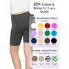 image:imageGirls Bike Shorts Girls Volleyball Shorts for Dance Gymnastics Cheer Yoga Kids Athletic Cotton Spandex Cartwheel ReadyCharcoal Gray