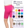 image:imageGirls Bike Shorts Girls Volleyball Shorts for Dance Gymnastics Cheer Yoga Kids Athletic Cotton Spandex Cartwheel ReadyHot Pink