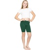 image:imageGirls Bike Shorts Girls Volleyball Shorts for Dance Gymnastics Cheer Yoga Kids Athletic Cotton Spandex Cartwheel ReadyHunter Green