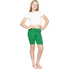 image:imageGirls Bike Shorts Girls Volleyball Shorts for Dance Gymnastics Cheer Yoga Kids Athletic Cotton Spandex Cartwheel ReadyKelly Green