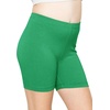 image:imageGirls Bike Shorts Girls Volleyball Shorts for Dance Gymnastics Cheer Yoga Kids Athletic Cotton Spandex Cartwheel ReadyKelly Green