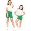 image:imageGirls Bike Shorts Girls Volleyball Shorts for Dance Gymnastics Cheer Yoga Kids Athletic Cotton Spandex Cartwheel ReadyKelly Green