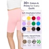 image:imageGirls Bike Shorts Girls Volleyball Shorts for Dance Gymnastics Cheer Yoga Kids Athletic Cotton Spandex Cartwheel ReadyLight Pink