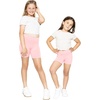 image:imageGirls Bike Shorts Girls Volleyball Shorts for Dance Gymnastics Cheer Yoga Kids Athletic Cotton Spandex Cartwheel ReadyLight Pink