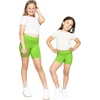 image:imageGirls Bike Shorts Girls Volleyball Shorts for Dance Gymnastics Cheer Yoga Kids Athletic Cotton Spandex Cartwheel ReadyLime Green