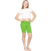 image:imageGirls Bike Shorts Girls Volleyball Shorts for Dance Gymnastics Cheer Yoga Kids Athletic Cotton Spandex Cartwheel ReadyLime Green