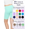 image:imageGirls Bike Shorts Girls Volleyball Shorts for Dance Gymnastics Cheer Yoga Kids Athletic Cotton Spandex Cartwheel ReadyMint