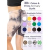 image:imageGirls Bike Shorts Girls Volleyball Shorts for Dance Gymnastics Cheer Yoga Kids Athletic Cotton Spandex Cartwheel ReadyNavy Tie Dye