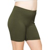 image:imageGirls Bike Shorts Girls Volleyball Shorts for Dance Gymnastics Cheer Yoga Kids Athletic Cotton Spandex Cartwheel ReadyOlive Green