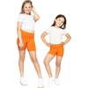 image:imageGirls Bike Shorts Girls Volleyball Shorts for Dance Gymnastics Cheer Yoga Kids Athletic Cotton Spandex Cartwheel ReadyOrange