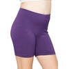 image:imageGirls Bike Shorts Girls Volleyball Shorts for Dance Gymnastics Cheer Yoga Kids Athletic Cotton Spandex Cartwheel ReadyPurple