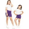 image:imageGirls Bike Shorts Girls Volleyball Shorts for Dance Gymnastics Cheer Yoga Kids Athletic Cotton Spandex Cartwheel ReadyPurple