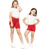 image:imageGirls Bike Shorts Girls Volleyball Shorts for Dance Gymnastics Cheer Yoga Kids Athletic Cotton Spandex Cartwheel ReadyRed