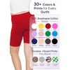 image:imageGirls Bike Shorts Girls Volleyball Shorts for Dance Gymnastics Cheer Yoga Kids Athletic Cotton Spandex Cartwheel ReadyRed