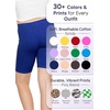 image:imageGirls Bike Shorts Girls Volleyball Shorts for Dance Gymnastics Cheer Yoga Kids Athletic Cotton Spandex Cartwheel ReadyRoyal Blue