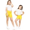 image:imageGirls Bike Shorts Girls Volleyball Shorts for Dance Gymnastics Cheer Yoga Kids Athletic Cotton Spandex Cartwheel ReadyYellow