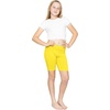 image:imageGirls Bike Shorts Girls Volleyball Shorts for Dance Gymnastics Cheer Yoga Kids Athletic Cotton Spandex Cartwheel ReadyYellow