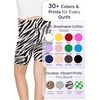 image:imageGirls Bike Shorts Girls Volleyball Shorts for Dance Gymnastics Cheer Yoga Kids Athletic Cotton Spandex Cartwheel ReadyZebra