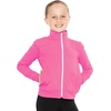 image:imageGirls Glitter  Gymnastics Cats Jacket Mock Neck  Youth Size 412Rapberry White Cats
