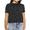 image:imageGirls Long Sleeve Shirts  Soft Crew Neck Top  Short Sleeve  Long Sleeve Shirt Girls Size 2T  16Black Cheetah