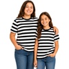 image:imageGirls Long Sleeve Shirts  Soft Crew Neck Top  Short Sleeve  Long Sleeve Shirt Girls Size 2T  16Black White Stripes