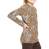 image:imageGirls Long Sleeve Shirts  Soft Crew Neck Top  Short Sleeve  Long Sleeve Shirt Girls Size 2T  16Brown Cheetah