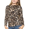 image:imageGirls Long Sleeve Shirts  Soft Crew Neck Top  Short Sleeve  Long Sleeve Shirt Girls Size 2T  16Brown Leopard