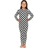 image:imageGirls Long Sleeve Shirts  Soft Crew Neck Top  Short Sleeve  Long Sleeve Shirt Girls Size 2T  16Checkered Black and White