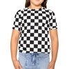 image:imageGirls Long Sleeve Shirts  Soft Crew Neck Top  Short Sleeve  Long Sleeve Shirt Girls Size 2T  16Checkered Black and White